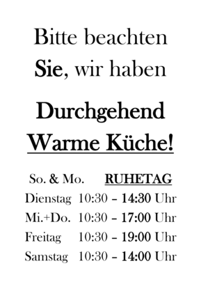 Warme Küche